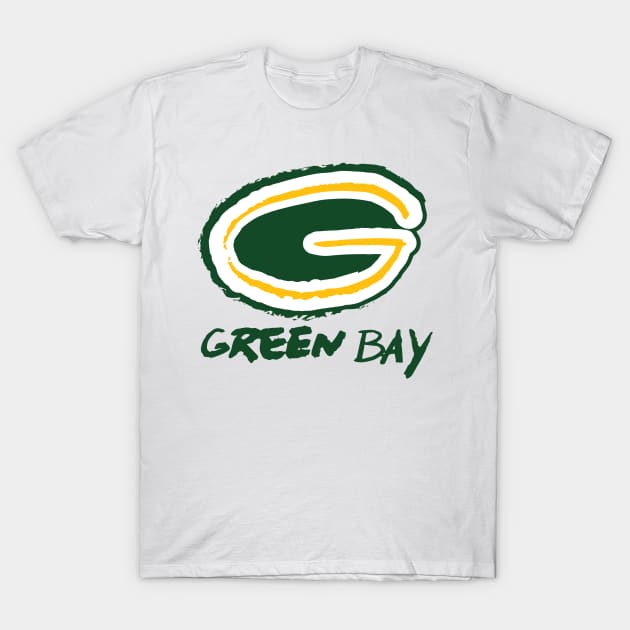 Green Bay Packeeeers 06 T-Shirt by Very Simple Graph